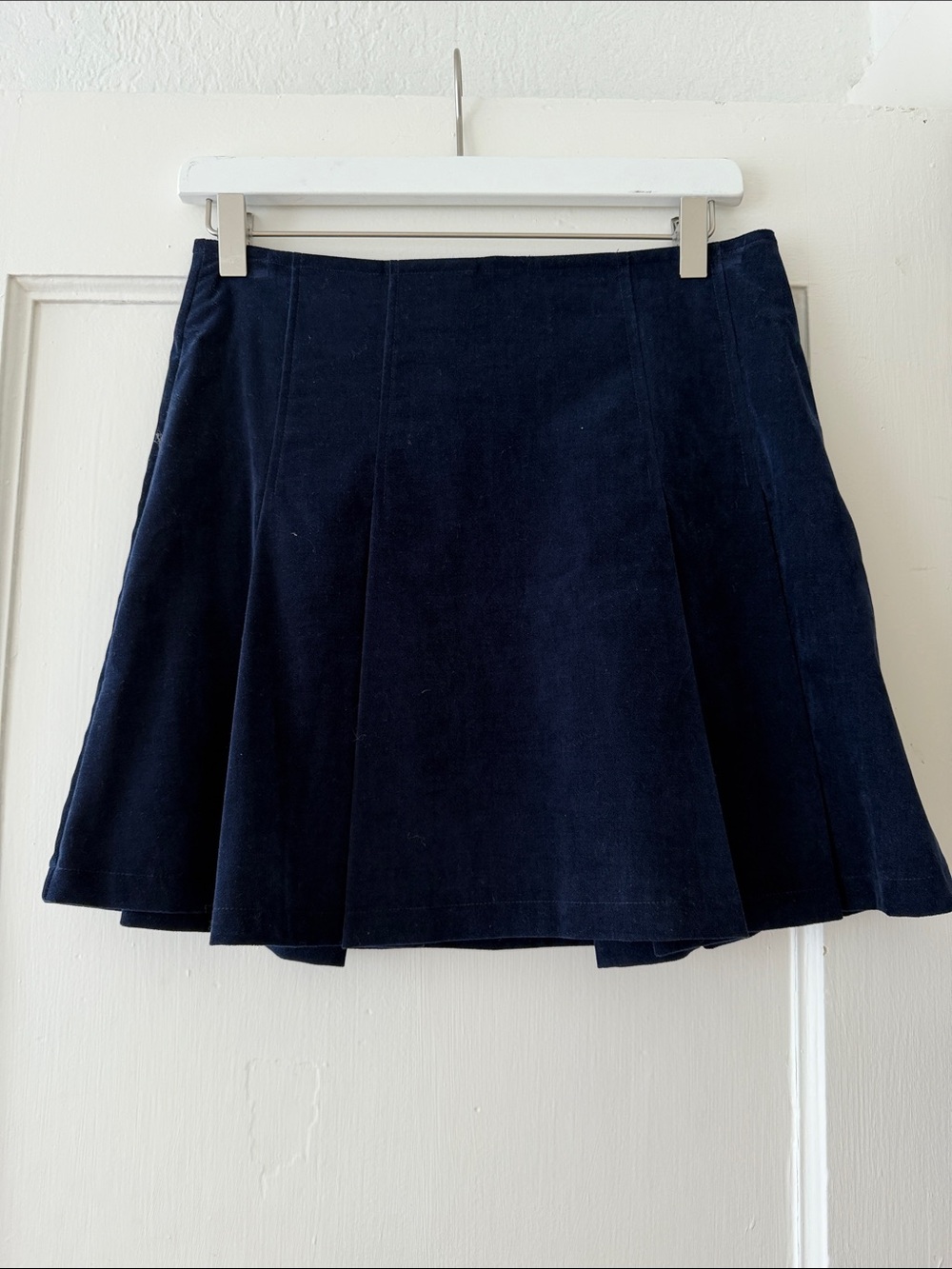 Ciao Lucia Dark Navy Panelled Skater Skirt - Picture 1 of 2